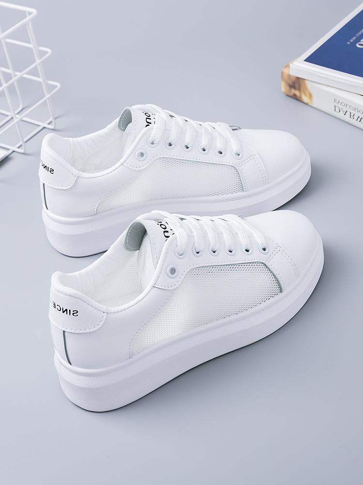 Authentic official website Haomai Special Step Breathable Little White Shoes for Women 2019 Summer New Mesh Women's Shoes Korean Edition Versatile Board Shoes