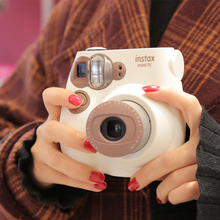 Fujifilm/富士instax mini7S熊猫/7C咖啡色拍立得相机 套餐含相纸