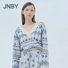 【商场同款】JNBY/江南布衣2019春新品V领短款针织衫5JB820150