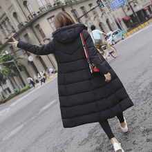 如登2018中长款羽绒服女装加厚宽松情侣棉衣男女冬装大码外套图片