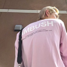 T恤基础款 男女 SHIRT长袖 AMBUSH大字母背后LOGO 19SS 正确版本