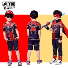 包邮 六一儿童节演出服男孩 男童2019新款 英衣服装 夏套装 蜘蛛侠童装