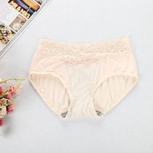 三角莫代儿内裤 中腰提臀透气舒适女式纯棉蕾丝三角裤 包邮 2条送1条