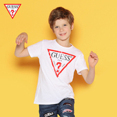 GUESSͯװ ÄÐͯÏÄ×°2019пÃÞײɫ¾µäµ¹Èý½ÇLOGO¶ùͯ¶ÌÐäTÐô