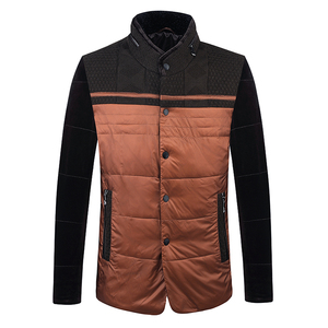 E587.鸟牌男式冬季棉服含羊毛拉链休闲保暖防风棉衣外套83051