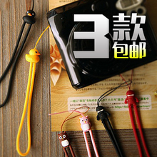 小黄鸭手机相机 包邮 3条 硅胶卡通挂绳腕带手机链 小鸡 台湾bone
