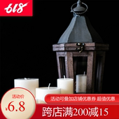 美式现代搭配浪漫氛围多尺寸蜡烛 风灯烛台搭配无烟蜡烛 JK慕空间