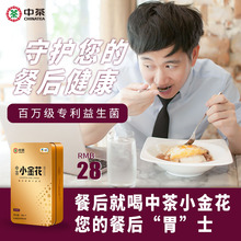 中茶便携茶叶安化黑茶正宗黑茶湖南安化黑茶金花茯茶小金花黑茶