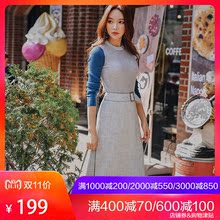 粉红大布娃娃秋冬女2018新款简约优雅修身圆领套头内搭打底针织衫图片