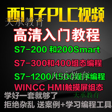 400 博途1200 PLC视频教程 1500案例教程 200 300 smart 西门子S7