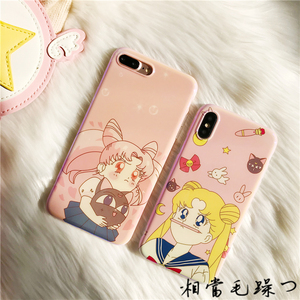 美少女战士苹果x手机壳iphone8plus卡通7P少女心6S水冰月