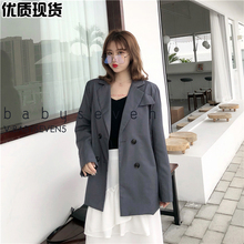 外套女春秋韩版 休闲西服 钱夫人家雪梨定制垂重质感chic网红小西装