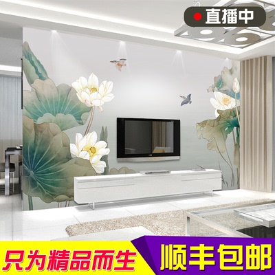 荷花壁纸墙纸3d品牌排行