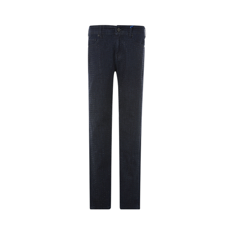 Versace Jeans水钻VJ字母图案棉氨女士牛仔裤商品大图