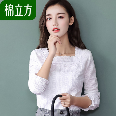 复古港味t恤女棉立方2018新款秋装韩范学生纯棉刺绣开学季女上衣商品大图