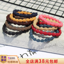 东大门进口发饰马尾辫基本基础彩发圈发绳皮盘弯弯M951 韩国代购