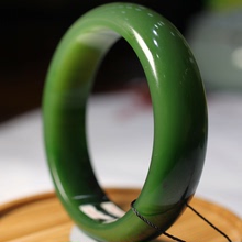 和田玉碧玉手镯纯天然有证书数量多送女友送妈妈送老婆圈口58.39