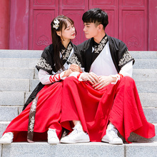 套装 古装 汉唐之梦原创汉服男重回古风武侠风学生日常情侣改良CP装