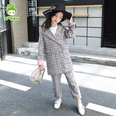 女中童2018新款春装女童套装春秋款套休闲6大童服饰12-15岁10