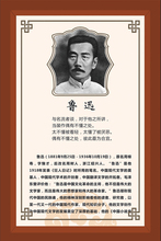 饰画 鲁迅 教育家 国学大师系列装 文学家 中国历代思想家