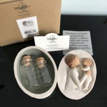 美国willow tree胎毛盒乳牙盒脐带收纳新生儿手办礼品 珍爱摆件