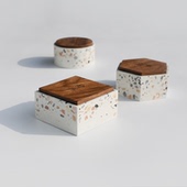 收纳 饰品盒 尘市 水磨盒 logo定制 饰器皿 展示陈设礼盒