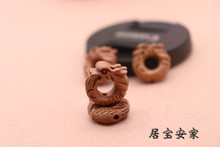 桃木配饰 包邮 手工材料制作 宝宝平安挂饰 正品桃木 龙扣款一