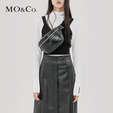 MOCO2018秋季新品短款吊带美背针织背心MA183VET301 摩安珂图片