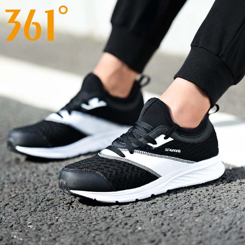 361 Men's Shoes, Sports Shoes, Autumn 2018 New Product 361 Degree Men's Mesh Breathable, Lightweight, and Durable Running Shoes