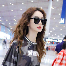 潮圆脸防紫外线 GM蹦迪韩版 抖音墨镜女2019新款 太阳眼镜明星网红款