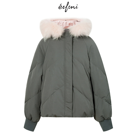 【商场同款】伊芙丽2018冬装新款韩版羽绒服118A189261商品大图