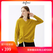 伊芙丽2018冬装新款韩版时尚女装毛针织衫1187933731图片