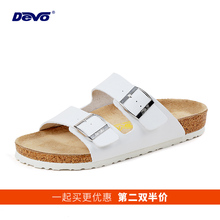 女拖鞋 夏季勃肯男 双扣凉拖沙滩博肯平跟情侣韩版 沃软木鞋 Devo