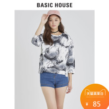 Basic House/百家好夏款商场同款超短裤女韩版显瘦牛仔裤HQDP321N图片