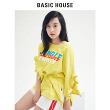 Basic House/百家好2018新款夏装短裤女刺绣热裤明星同款HSDP324D图片