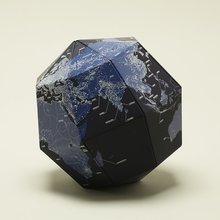 地轴23.4度组装 DIY 夜光地球仪礼物日本geografia 式书房创意摆件