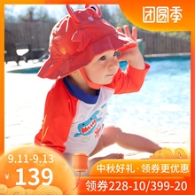 ZOOCCHiNi美国婴幼儿童卡通长袖防晒运动衫泳衣防紫外线速干弹力