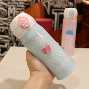 创意弹跳盖保温杯