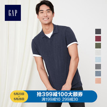 Polo衫 2019新款 Gap男装 纯棉休闲短袖 翻领上衣男士 440723 潮流T恤