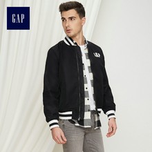 休闲棒球服外套422315 Gap男装 男士 春装 夹克立领logo上衣