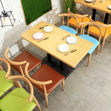 咖啡厅网红奶茶店甜品店桌椅简约小清新饮品店蛋糕快餐店餐椅组合