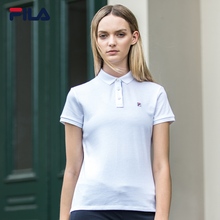 亲肤透气经典 运动短袖 FILA斐乐女POLO2018夏季新品 短袖 POLO衫
