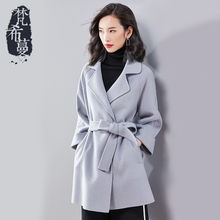 梵希蔓双面羊绒大衣女中长款毛呢2018冬季新款修身显瘦羊毛外套女图片