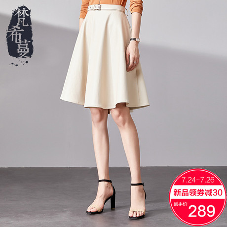 梵希蔓高腰a字裙2018新款秋装半身裙显瘦通勤韩版百搭ol女装短裙商品大图