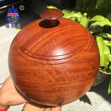 红木茶叶罐大果紫檀守局矢叩道衿访宓榛ɡ嬲木料储物罐茶桌摆件