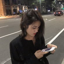 15号晚八上架 时髦气质酷女孩 现货 闪闪粗呢小香风外套