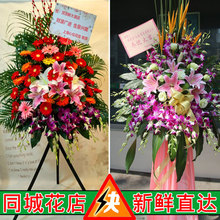 商务乔迁公司庆典新店送开张开业鲜花篮同城速递平顶山湛河区花店