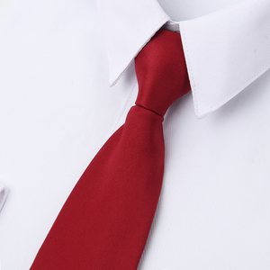 男士单色商务懒人领带