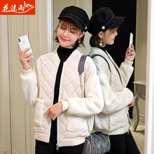 女装短款秋冬2018新款金丝绒羊羔毛外套韩版棉衣小棉袄学生棉服图片