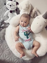 ins北欧风可爱独角兽狮子羊驼公仔毛绒玩具迷你小沙发儿童房装饰